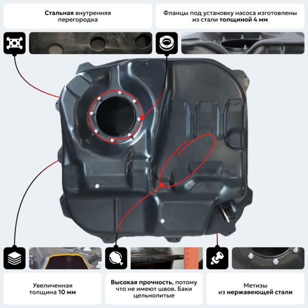Купить Пластиковый бензобак Kia Ceed (BP) - 53 л. Пластиковый бензобак Kia Ceed (BP) - 53 л.