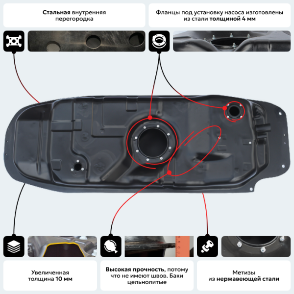 Купить Пластиковый топливный бак SsangYong Kyron, 2005-2016 г.в. (бензин) (BP) - 75 л. Пластиковый топливный бак SsangYong Kyron, 2005-2016 г.в. (бензин) (BP) - 75 л.