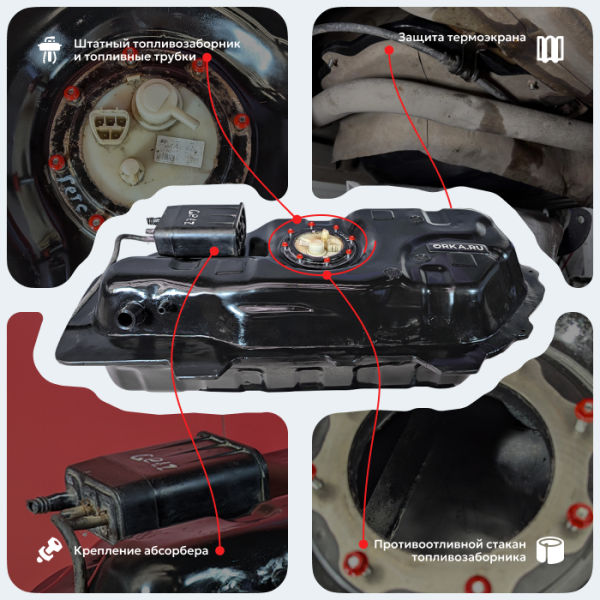 Купить Топливный бак Hyundai Getz 2002-2011 г.в - 45 л. (bolt-on) Топливный бак Hyundai Getz 2002-2011 г.в - 45 л. (bolt-on)